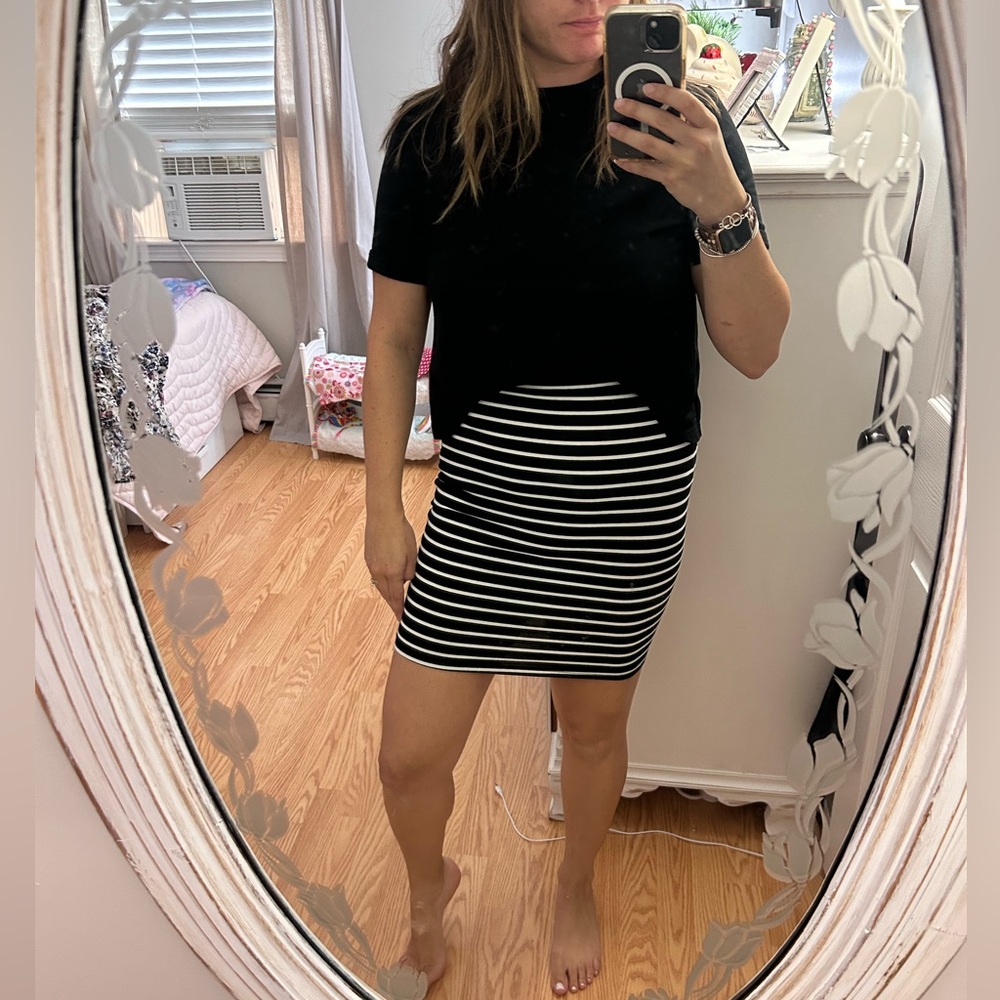 Casual shirt and skirt combo